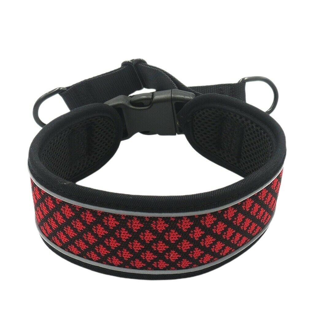 Reflective Pet Collar Adjustable Dog Puppy Collar For Small Medium Dog Red