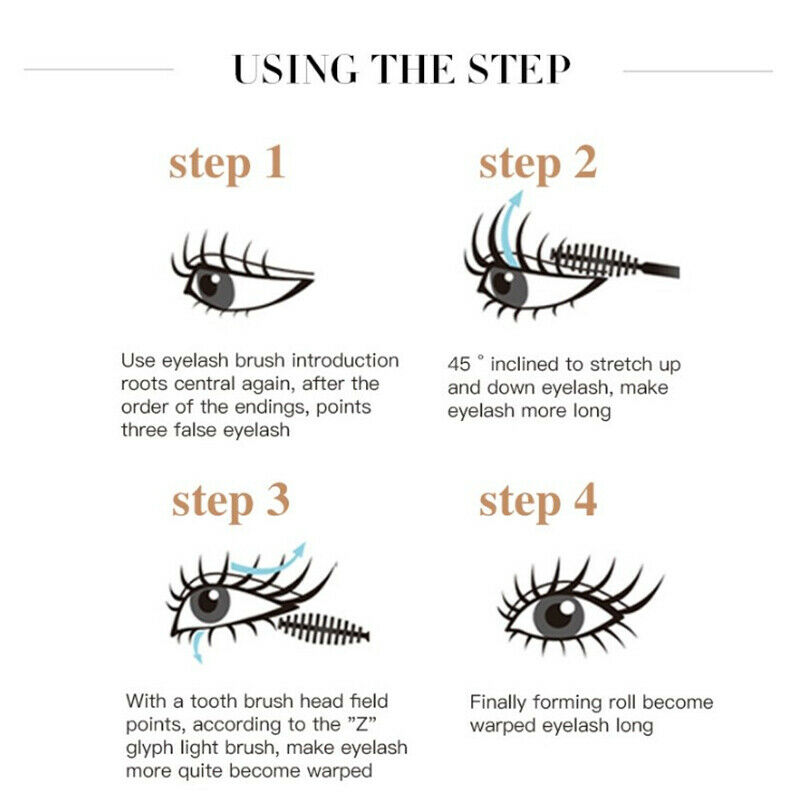 4d Silk Fiber Lash Mascara Curling Volume Express Eyelashes Waterproof Liq JYDF