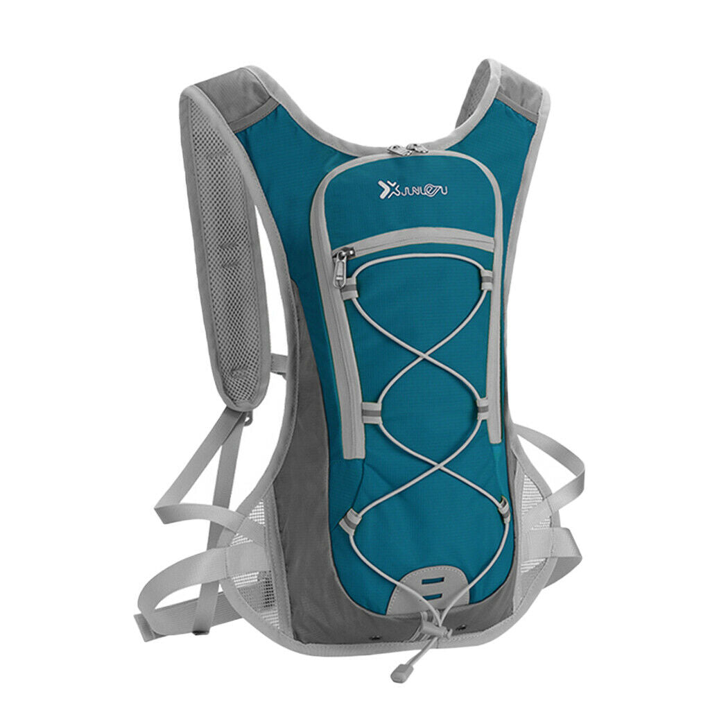 2L Water Backpack Hydration Pack Camping Water Bladder Bag Pouch Lake Blue