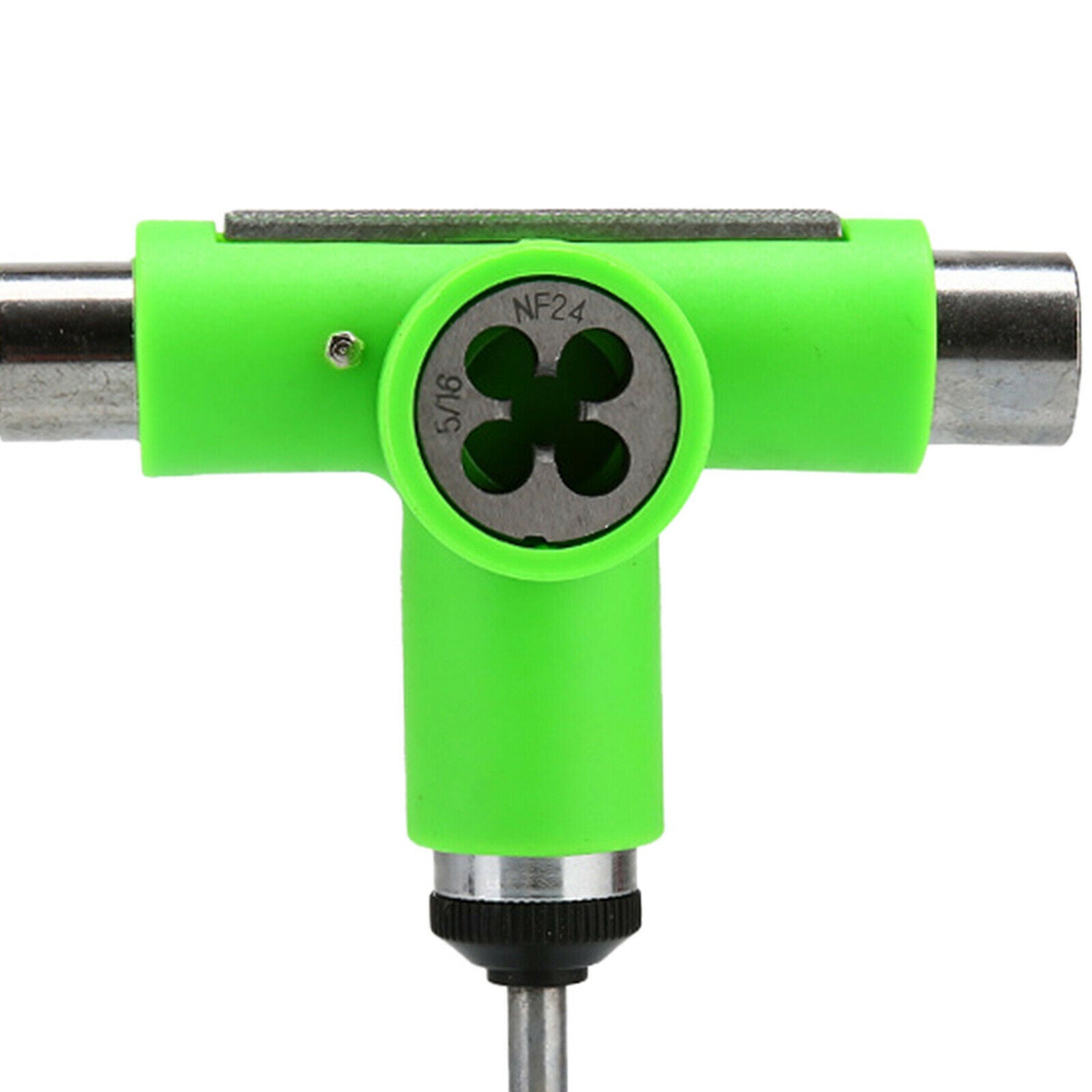 Multi Skateboard Roller Skate T Tool Wrench Spanner Screwdriver Green