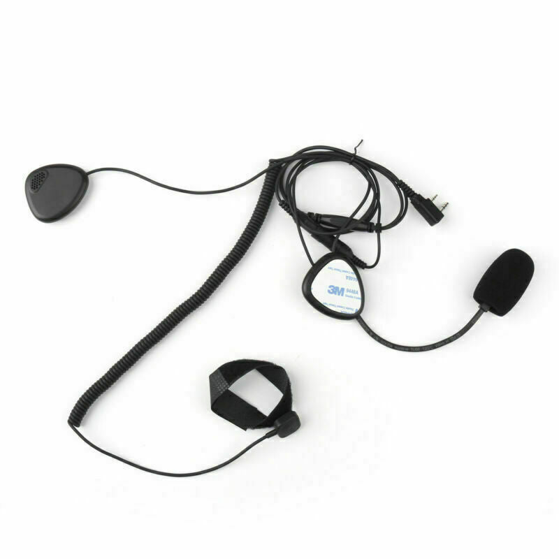 Finger P Motorcycle Helmet Headset MIC for Radio Kenwood Retevis TYT Baofeng CA
