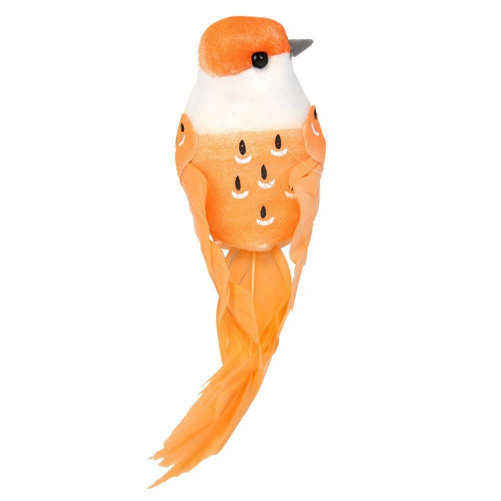 12pcs Artificial Simulation Foam Feather Birds Home Ornaments Crafts Decor @