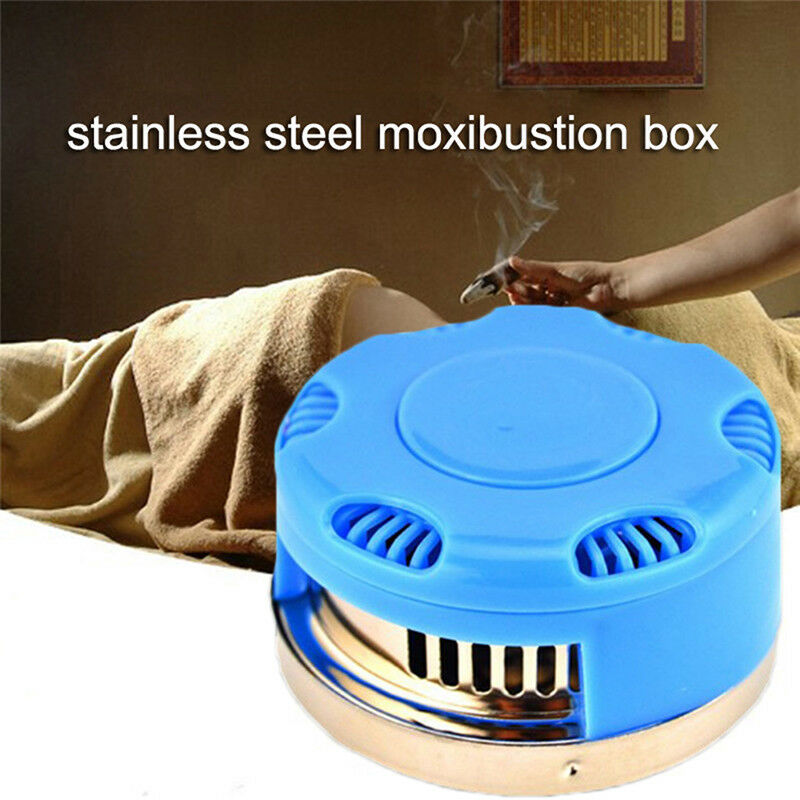 Stainless Steel Moxibustion Box Moxa Roll Stick Burner Massage Acupunctur.l8
