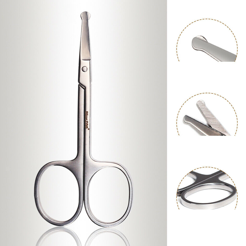 Beard Eyebrow Eyelashes Trimming Scissors Trimmer Painless Hair Removal