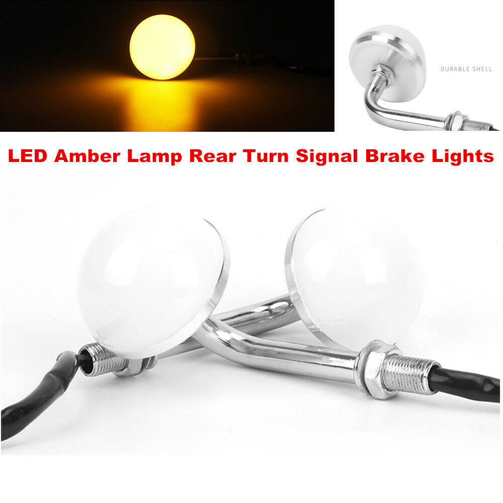 Motoorcycle Bikes LED Amber Lamp Rear Turn Signal Brake Light Decorate Indicator