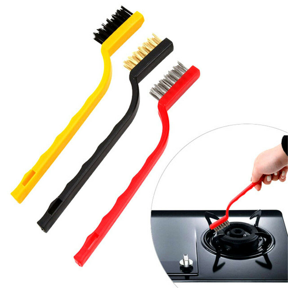 3Pc/Set Gas Cooker Pans Households Cleaner Gas Range Burner Brush Pot Hea.l8