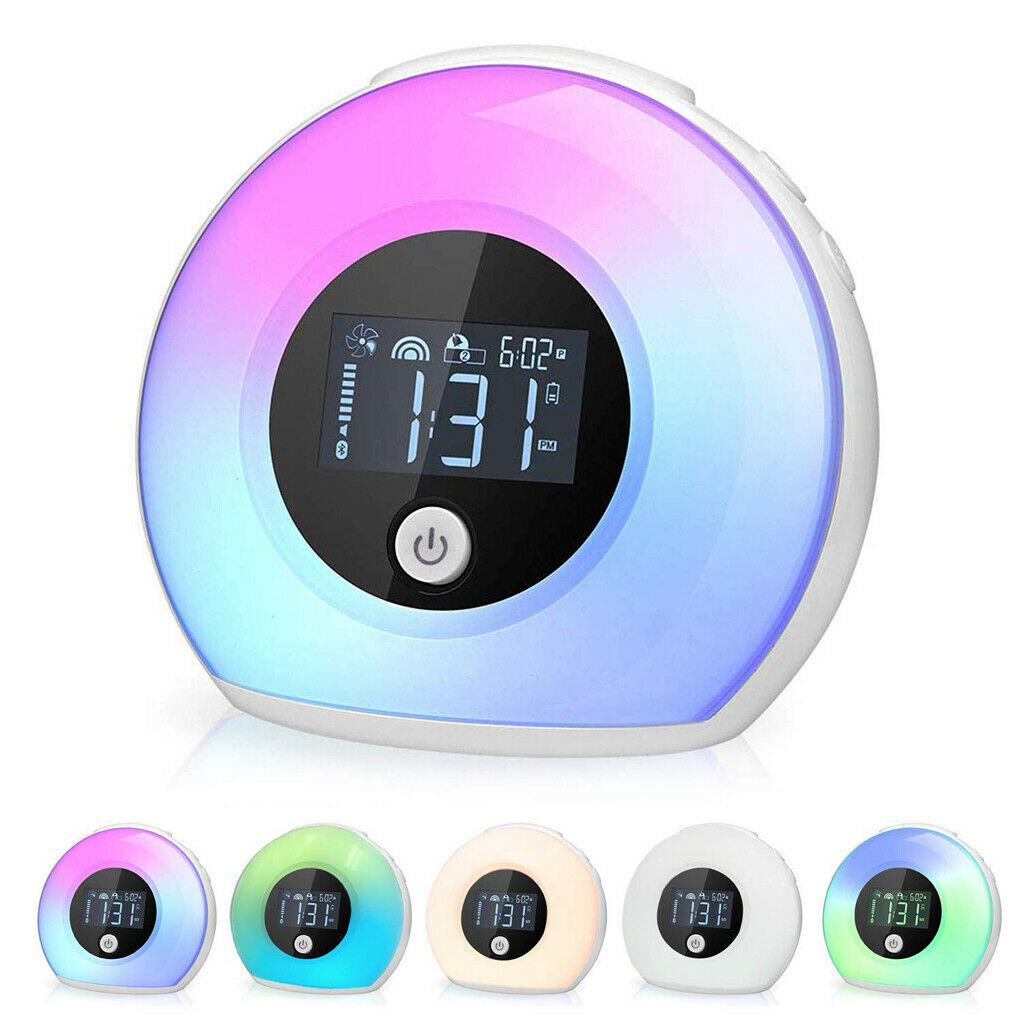 for Night Light with Bluetooth Speaker 5 Color Changing Bedside Lamp Gifts