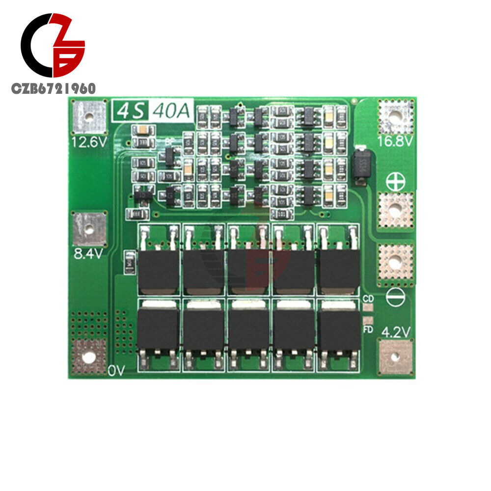 1PC 4S 40A 16.8V 18650 26650 Enhanced Li-ion Lithium Battery Protection Board