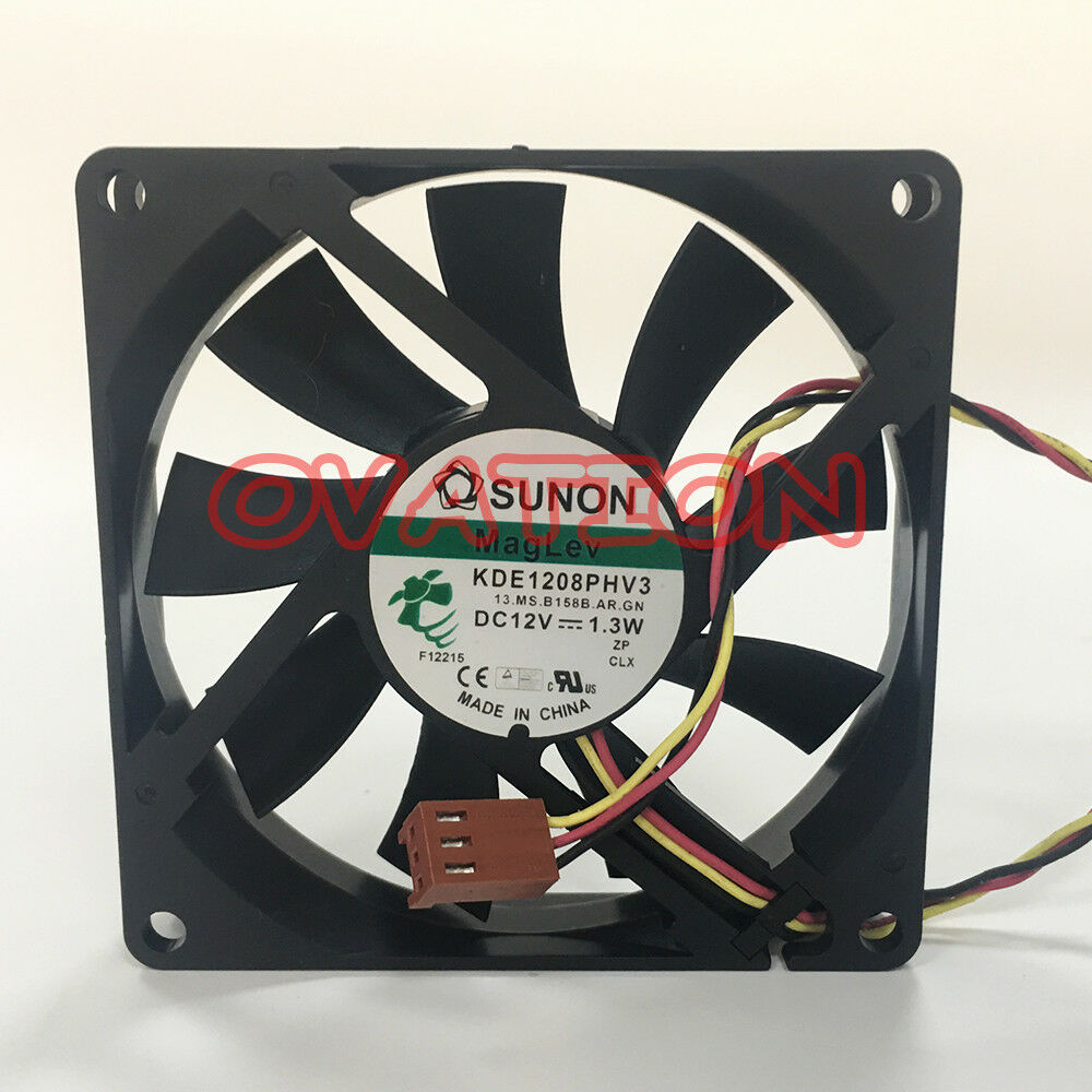 For 1pc SUNON KDE1208PHV3 fan 8015 12V 1.3W 3pin
