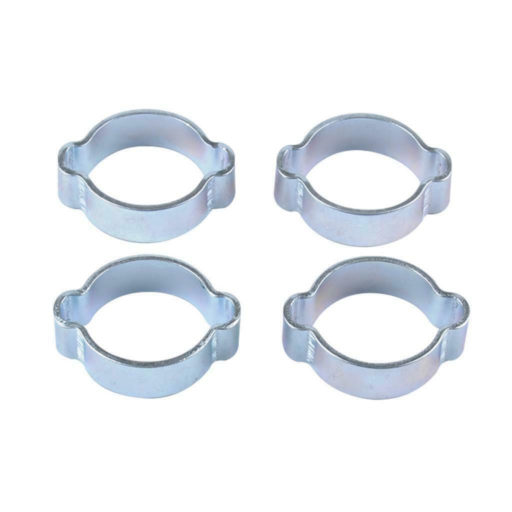 10x  15-18MM  Double Ear Crimp O Clips Air Fuel Hose Pipe Clamps