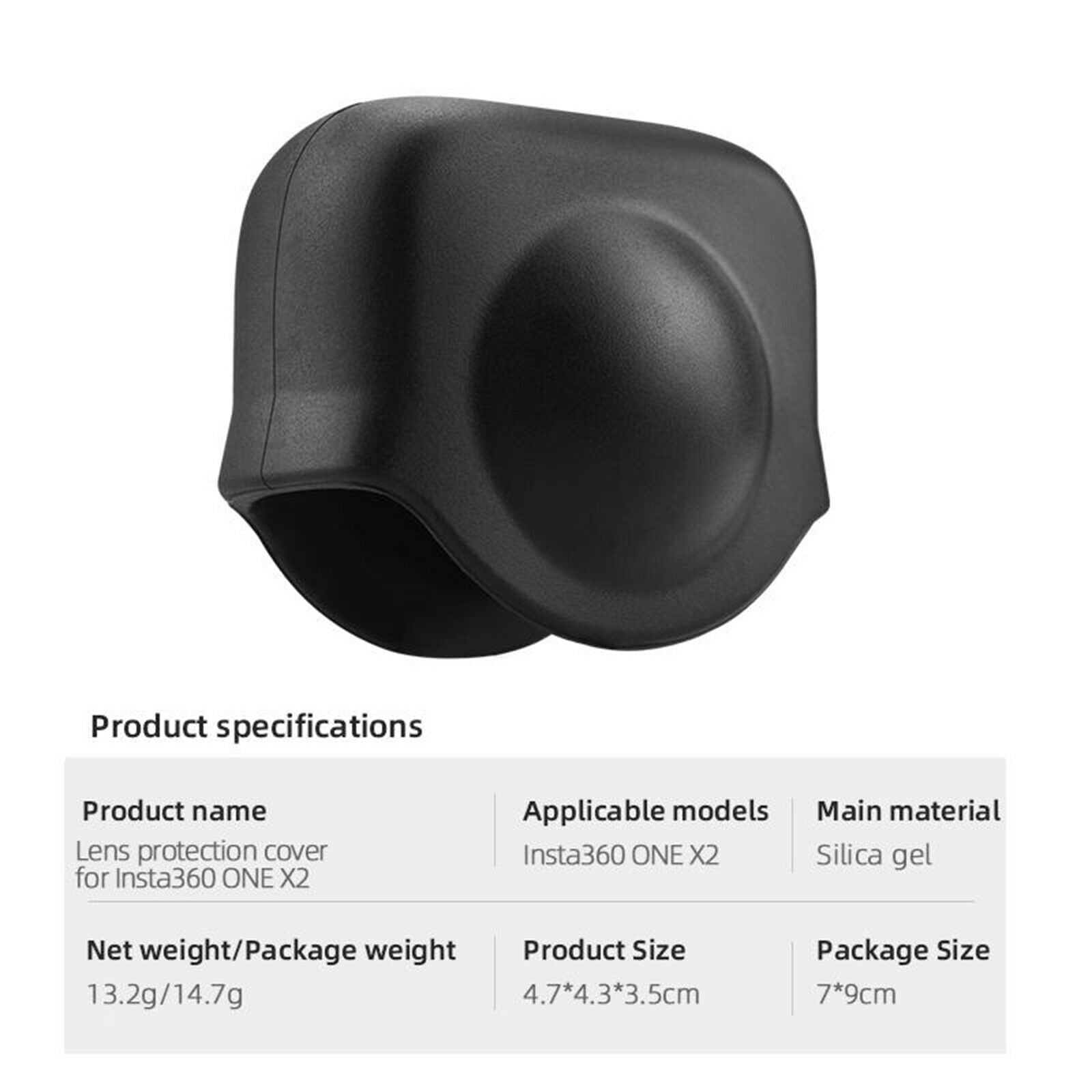 Lens Cover Dustproof Scrachproof for Insta360   X2 Camera Accessories
