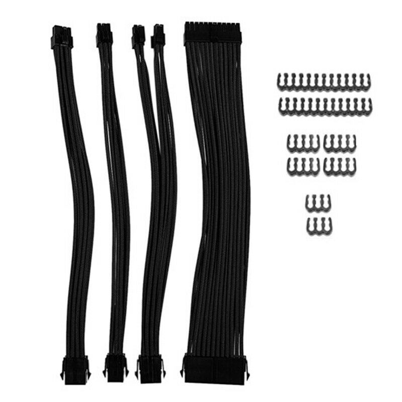Basic Extension Cable Kit, 1Pcs ATX 24Pin/EPS 4+4Pin/PCI-E 8Pin/PCI-E 6Pin PE5N8