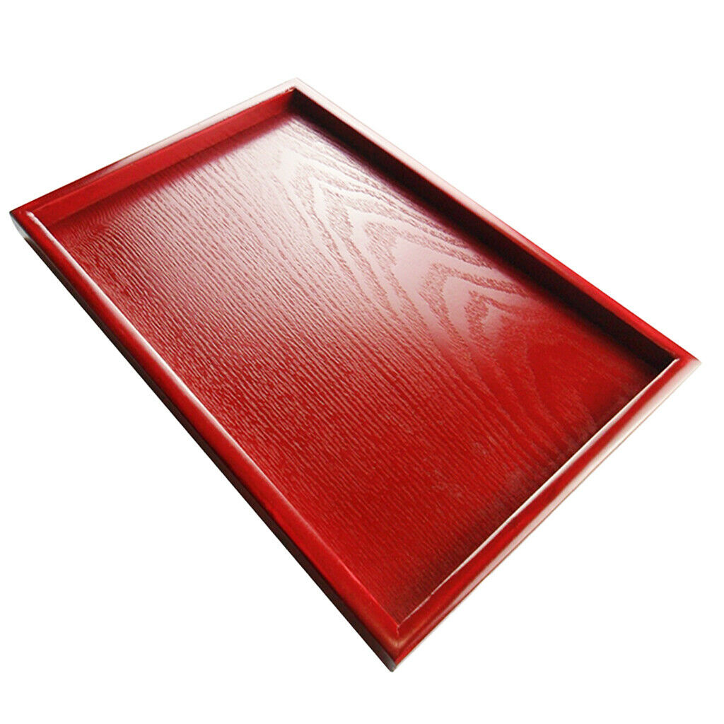 Hotel Serving Tray Restaurant Coffee Shop Rectangular Tableware Plate Red