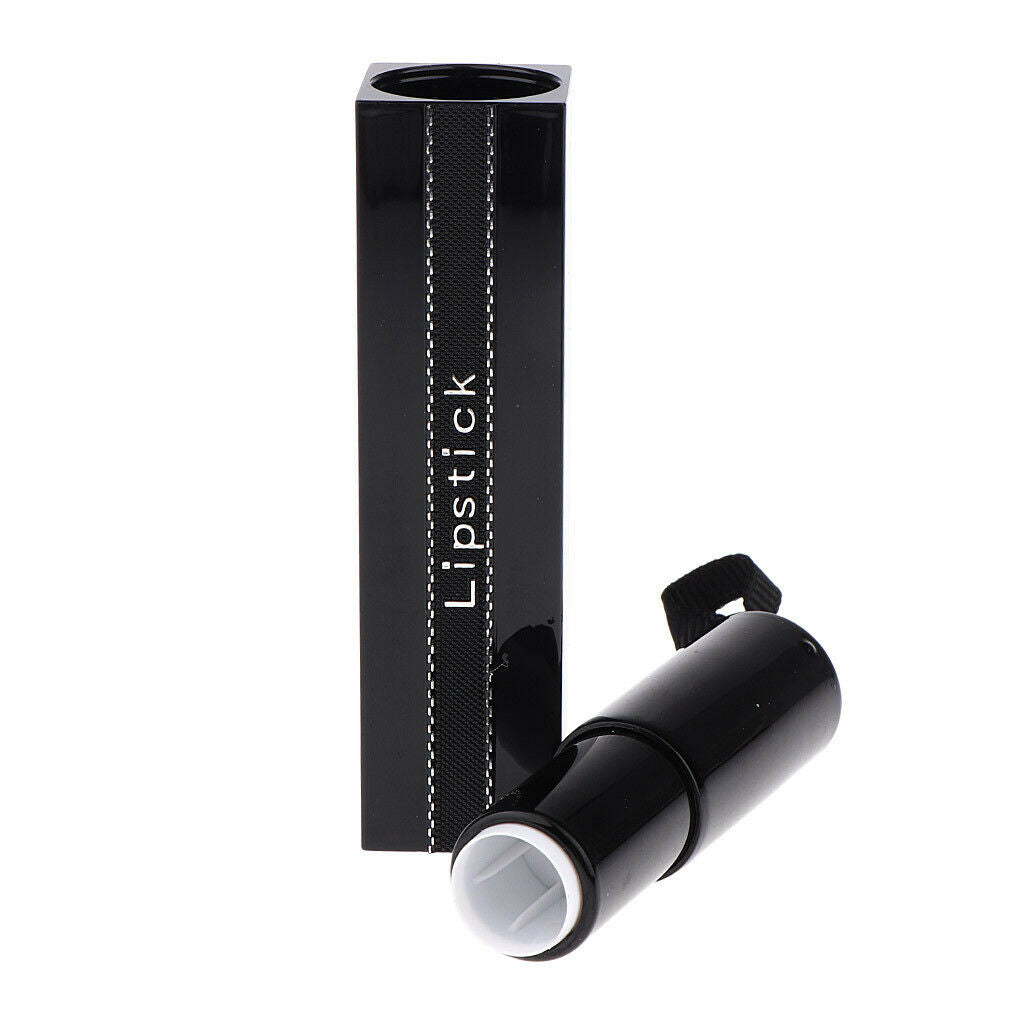 5pcs 1.21cm Black Lip Sticks Tube Lip Balm Cute Bottle Empty Cosmetic Gloss