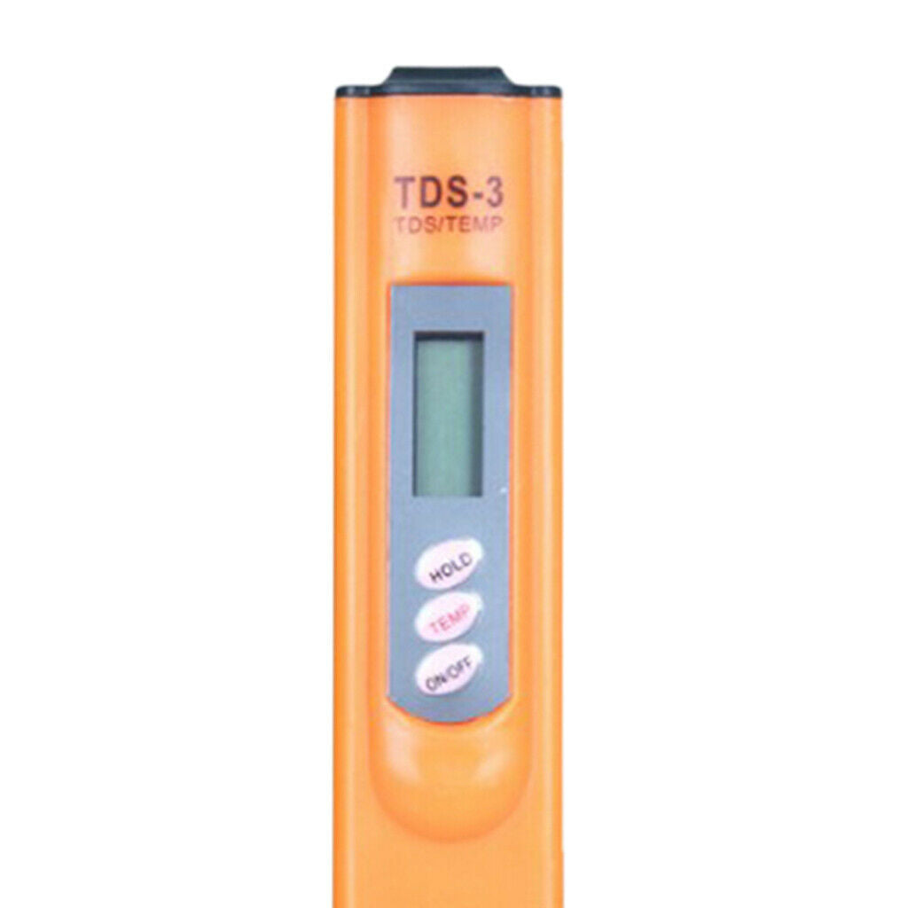 Precise TDS Meter Digital Water Tester for Hydroponics, Aquariums Orange