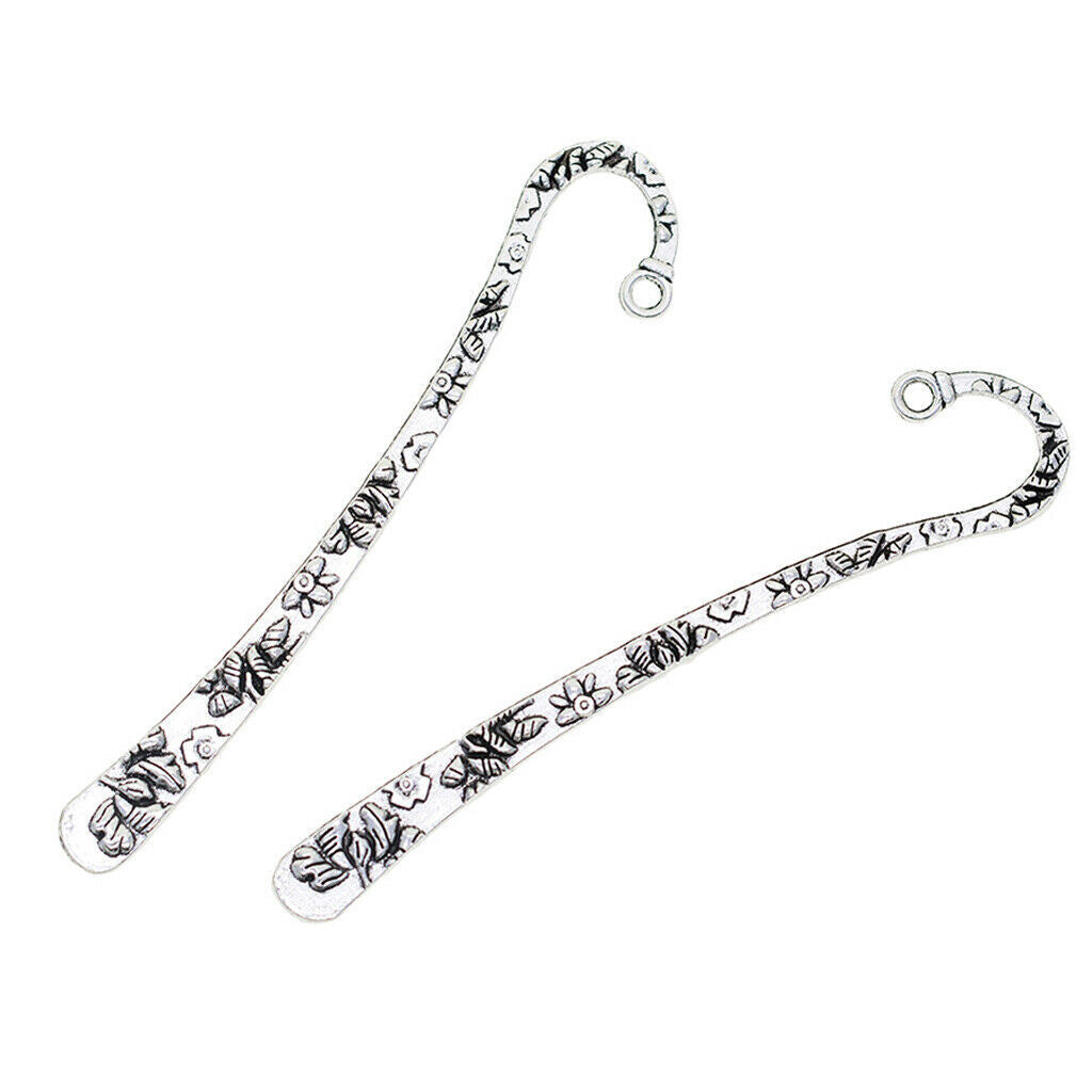 20pc Retro Beading Metal Bookmark Book Marker Stationery Label Jewelry Craft