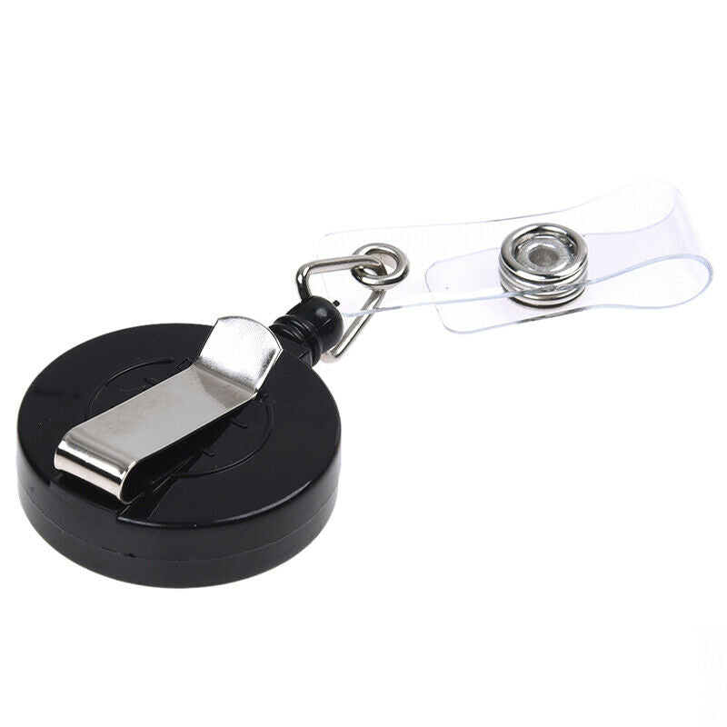 Recoil Retractable Yo Yo Key  PULL CHAIN Belt Clip ID CARD Holder Ski Pass - BQ8