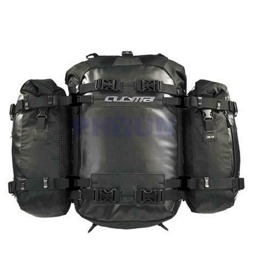 1 Pcs 20L Tail Bag Motorcycle Storage Backpack Black Multi-functional Rear Seat