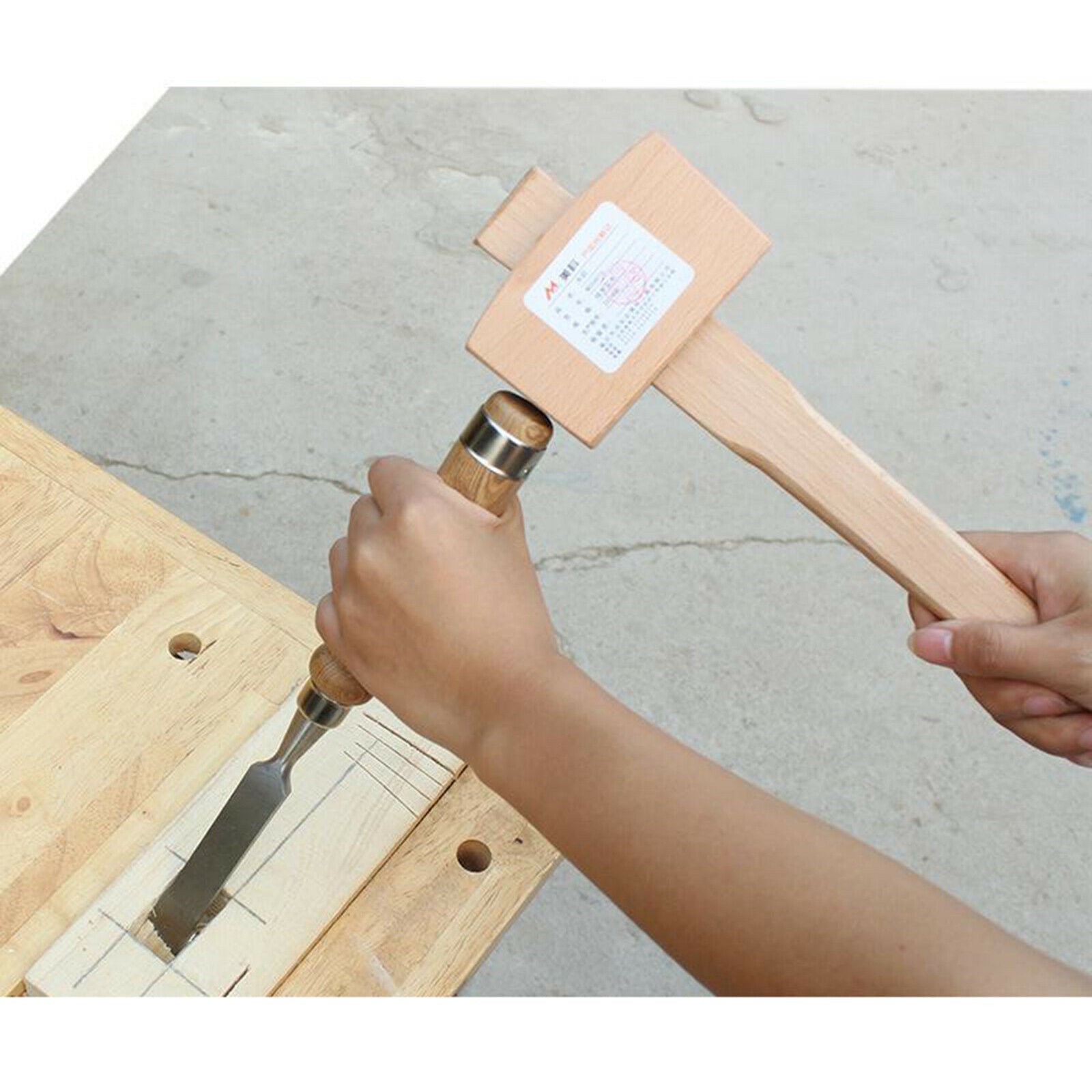 Wooden Mini Hammer Professional Woodworking Wood Hammer Wooden Tapping Tool
