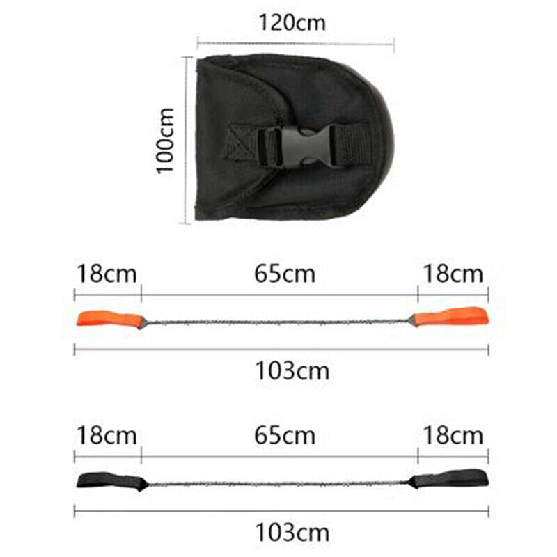 1PC Portable Survival Chain Saw Camping Pocket Chainsaw Hand Tool Hand Saw TBDA