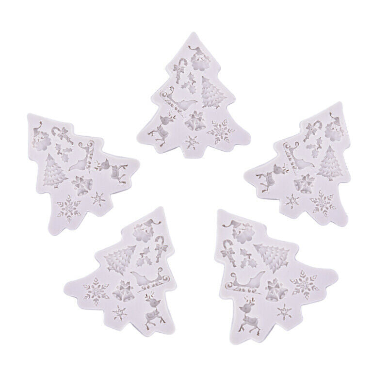 Cake Moulds Mold Silicone Christmas Tree  Fondant Cake Decor Candy Cake ToDD