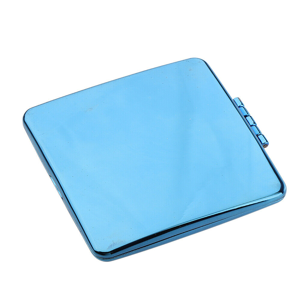 Round Lady Makeup Mirror Portable Compact Pocket Beauty Cosmetic Mirrors - Blue,