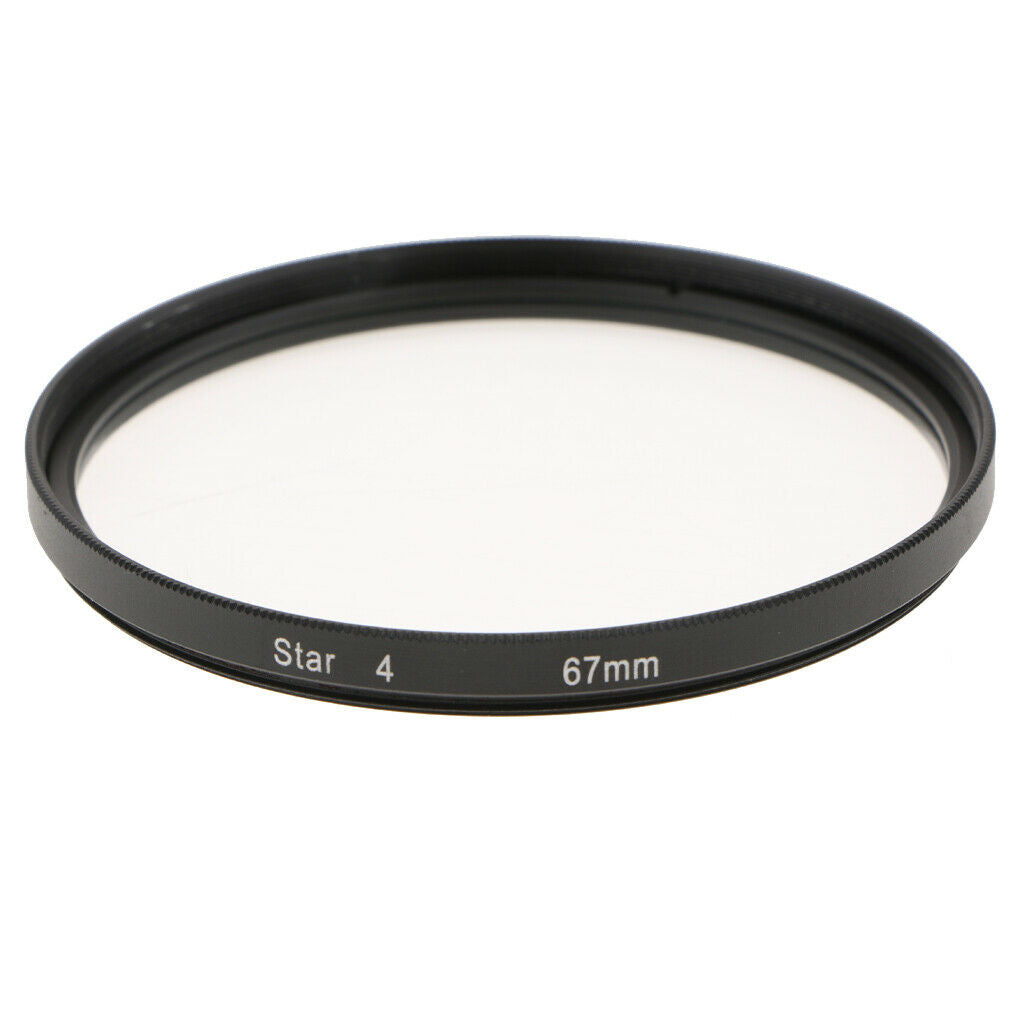 4-Point 67mm Star Light Cross Lens Filter Protector Cover for   Canon