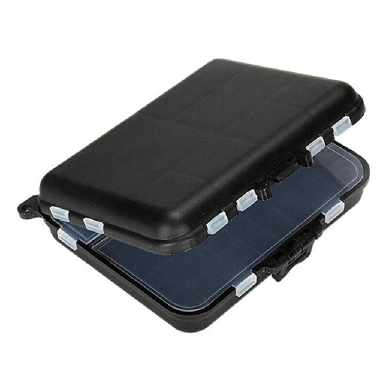 26 grid black mini fishing tackle box fish hook fishing tackle storage b.l8