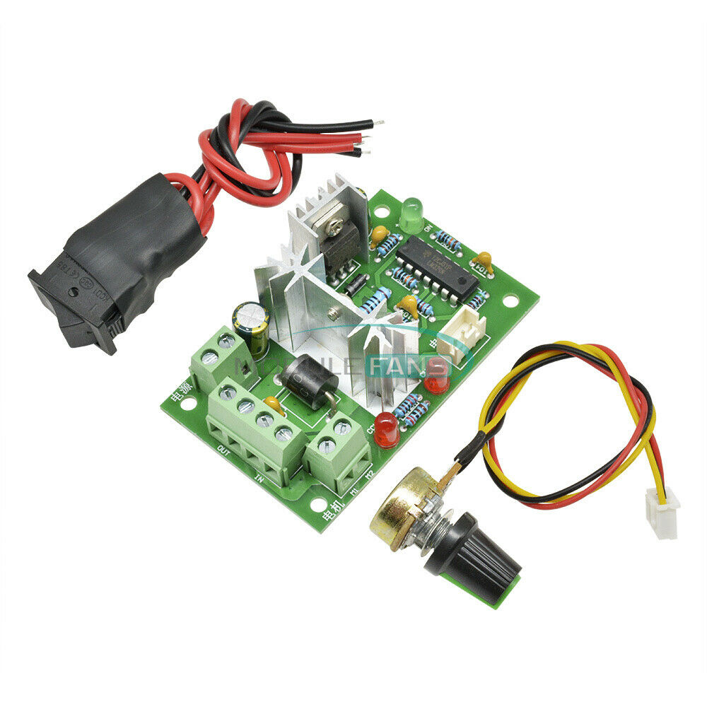 Motor Speed Controller Reversible PWM Control Forward Reverse Switch DC 6-30V