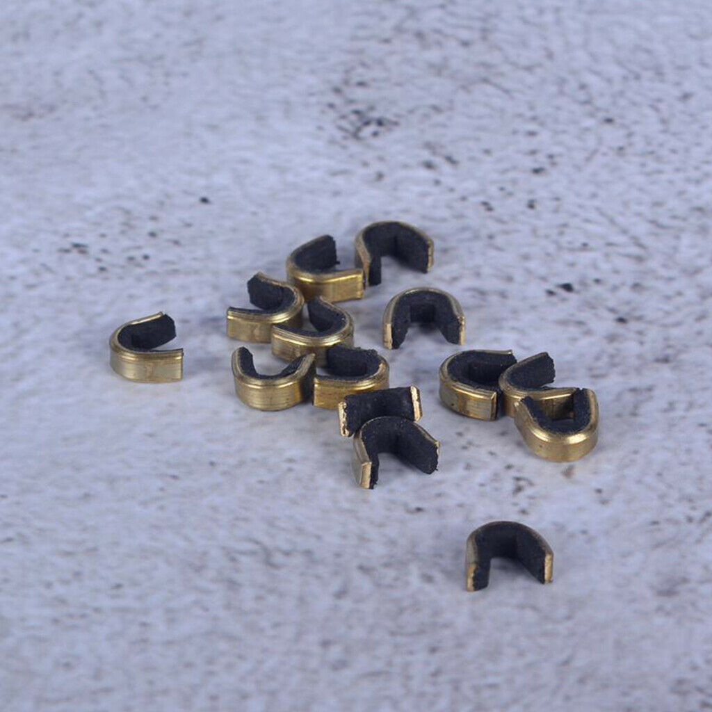 6 Packs Archery Strings Buckle Clips Nock Sets Brass Nocking Point Bow String