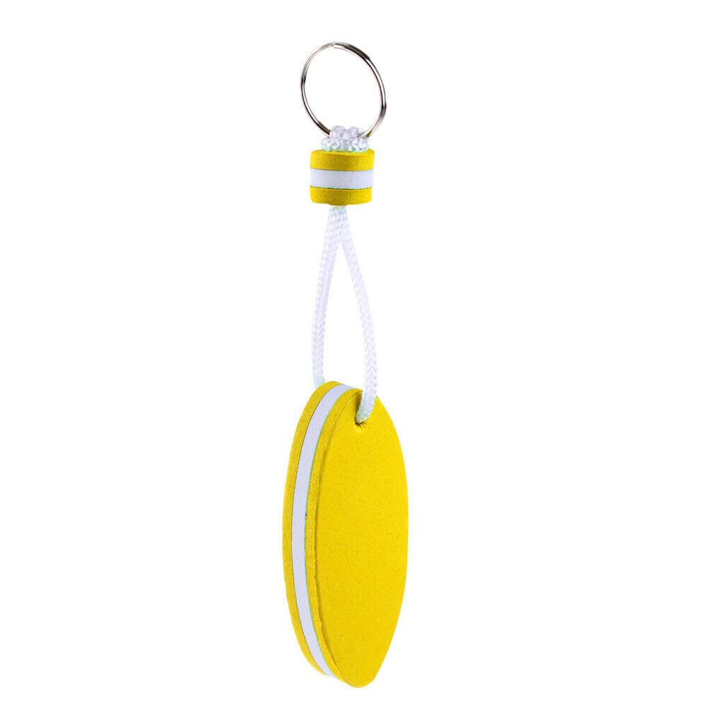 2Pcs EVA Foam Floating Key Ring Keychain Buoyant Safety Boat Rafting 80x35mm