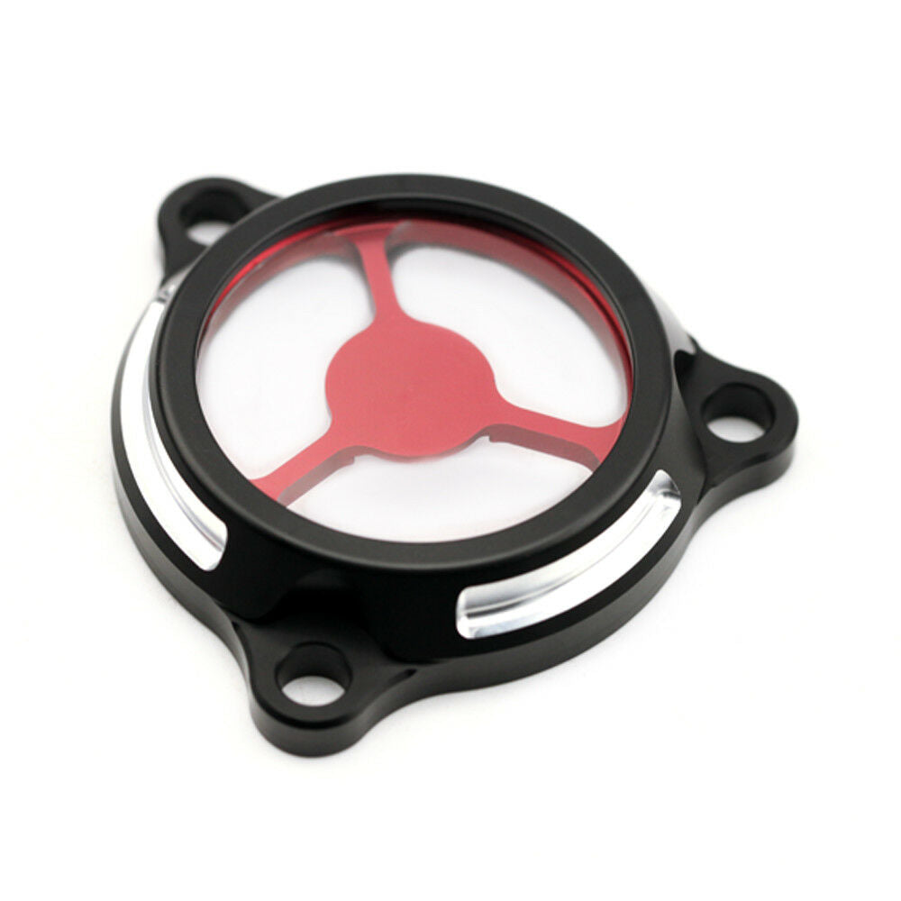 Red CNC Engine Oil Filter Cover Cap For SUZUKI DRZ400S/SM 2000-2021 Dirt Bike