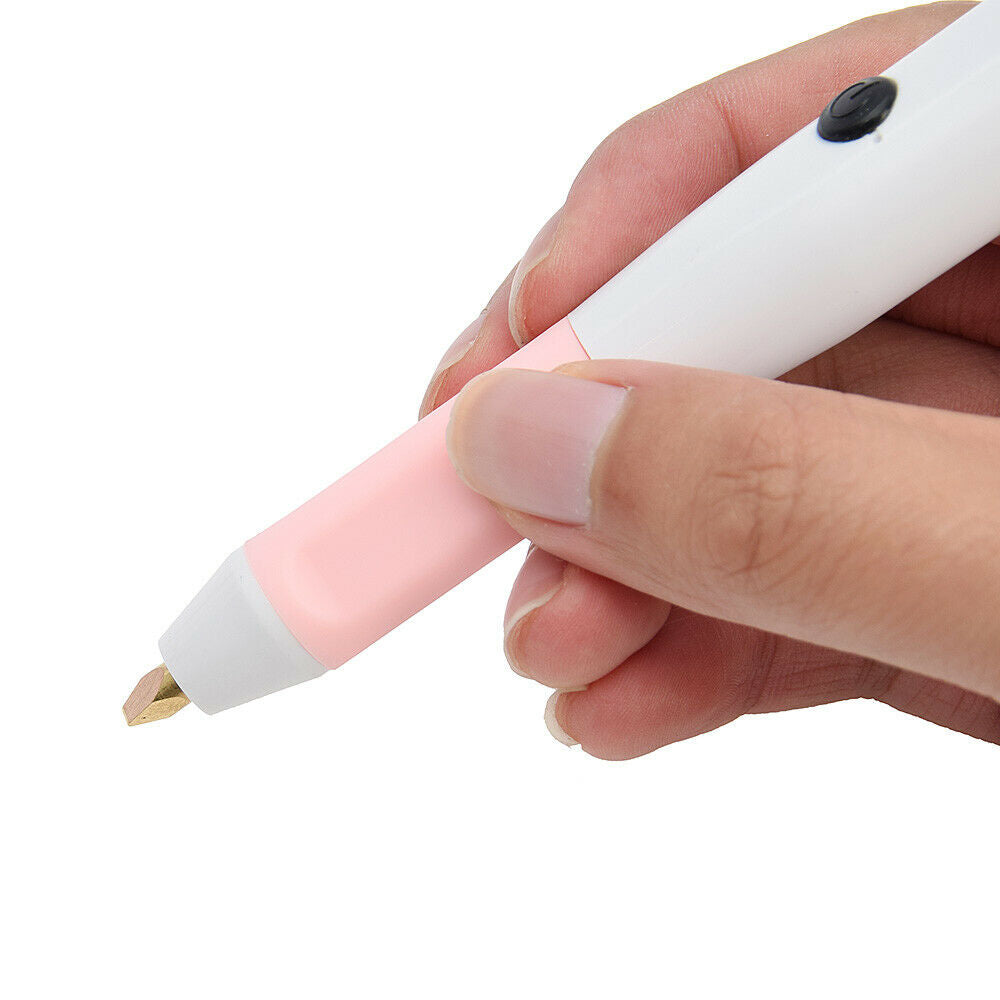 Heating Foil Pen Set Hand Held USB Paper Leather Replacement Head Art Craft DIY