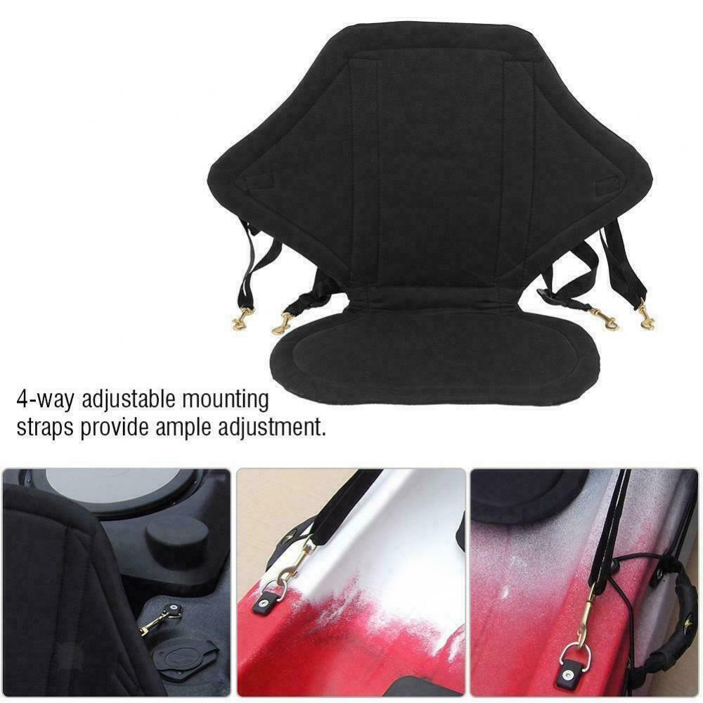 Deluxe Kayak Seat Adjustable Detachable Canoe Back Rest Support Cushion Boat