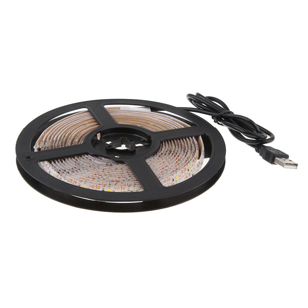 DC 5V USB RGB 60SMD/M Waterproof LED Strip Light TV Back Lighting Kit 4Meter