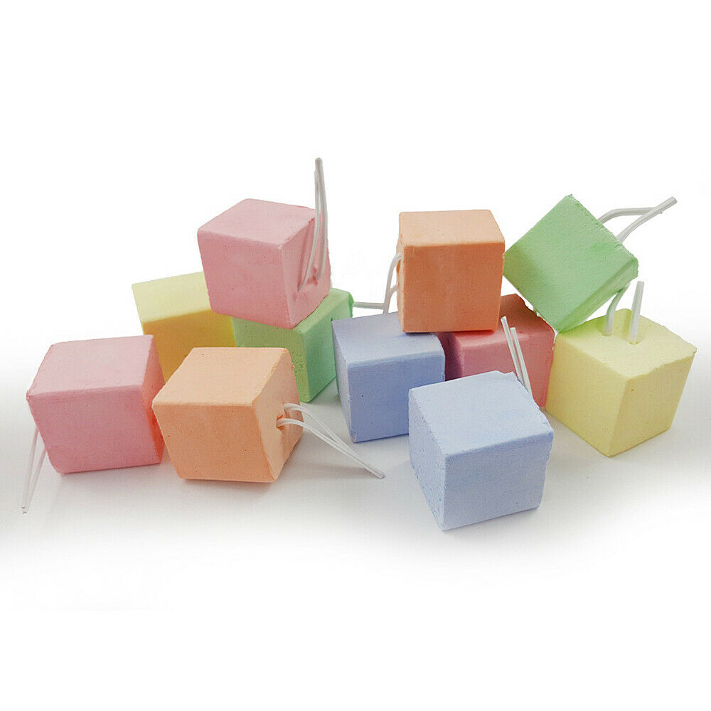 5Pcs Hamster Pets Calcium Mineral Chew Cube Teeth Grinding Toys 3cm Random Color