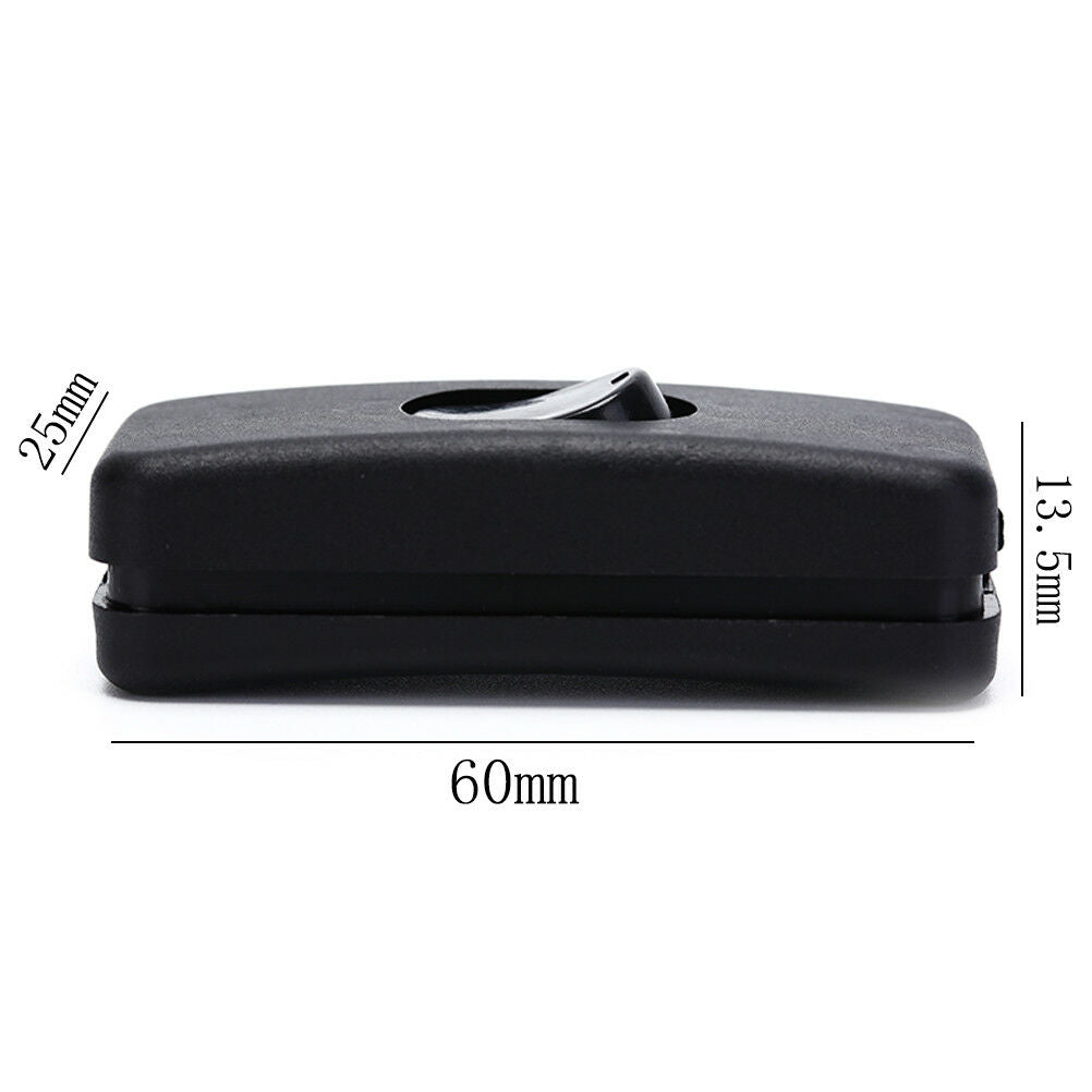 5Pcs/lot  Black ON/OFF Table Lamp Desk Light Cord Cable Switches 110-250V DEAU