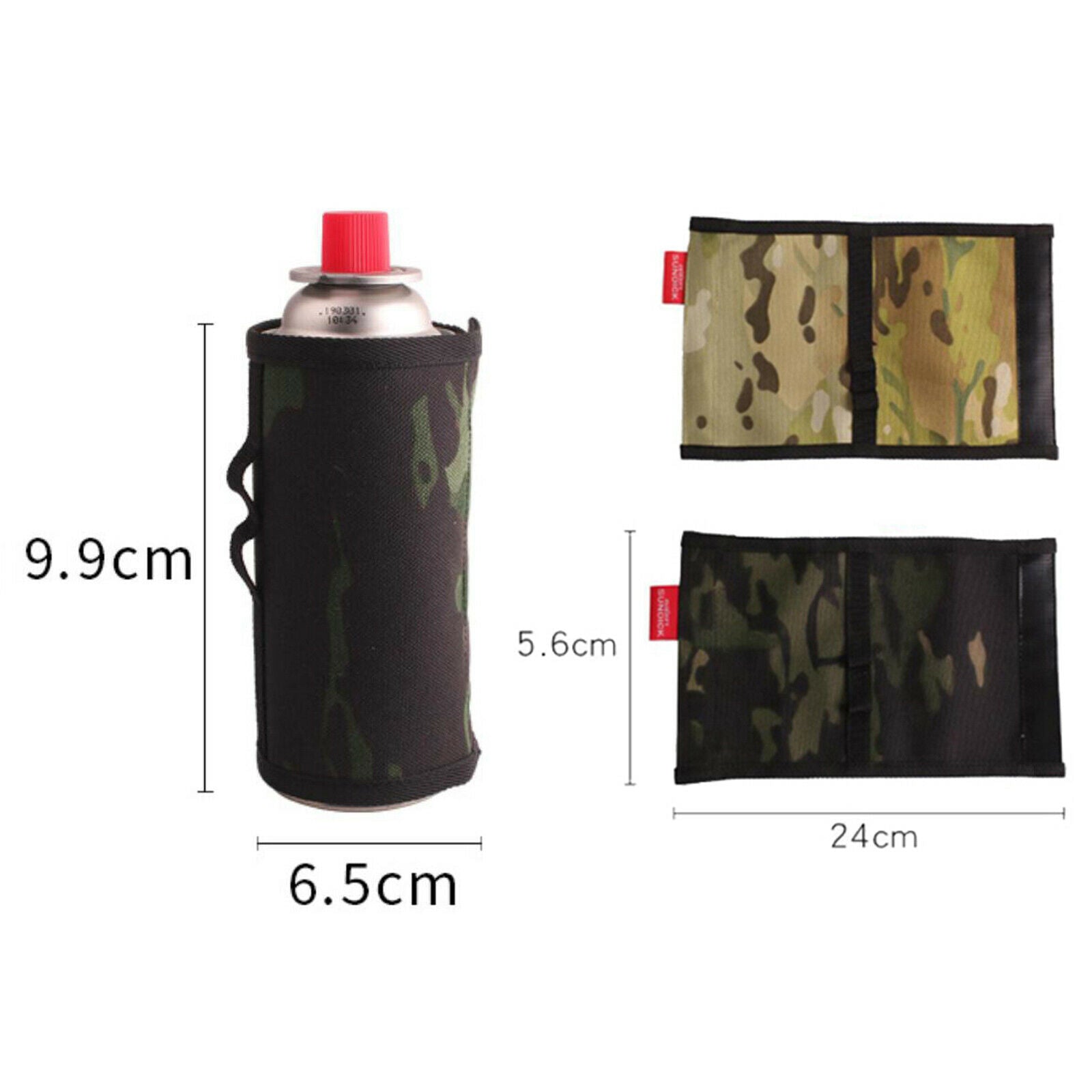 Long Gas Canister Cover Protector Camping Fuel Tank Protective Storage Bag Deep
