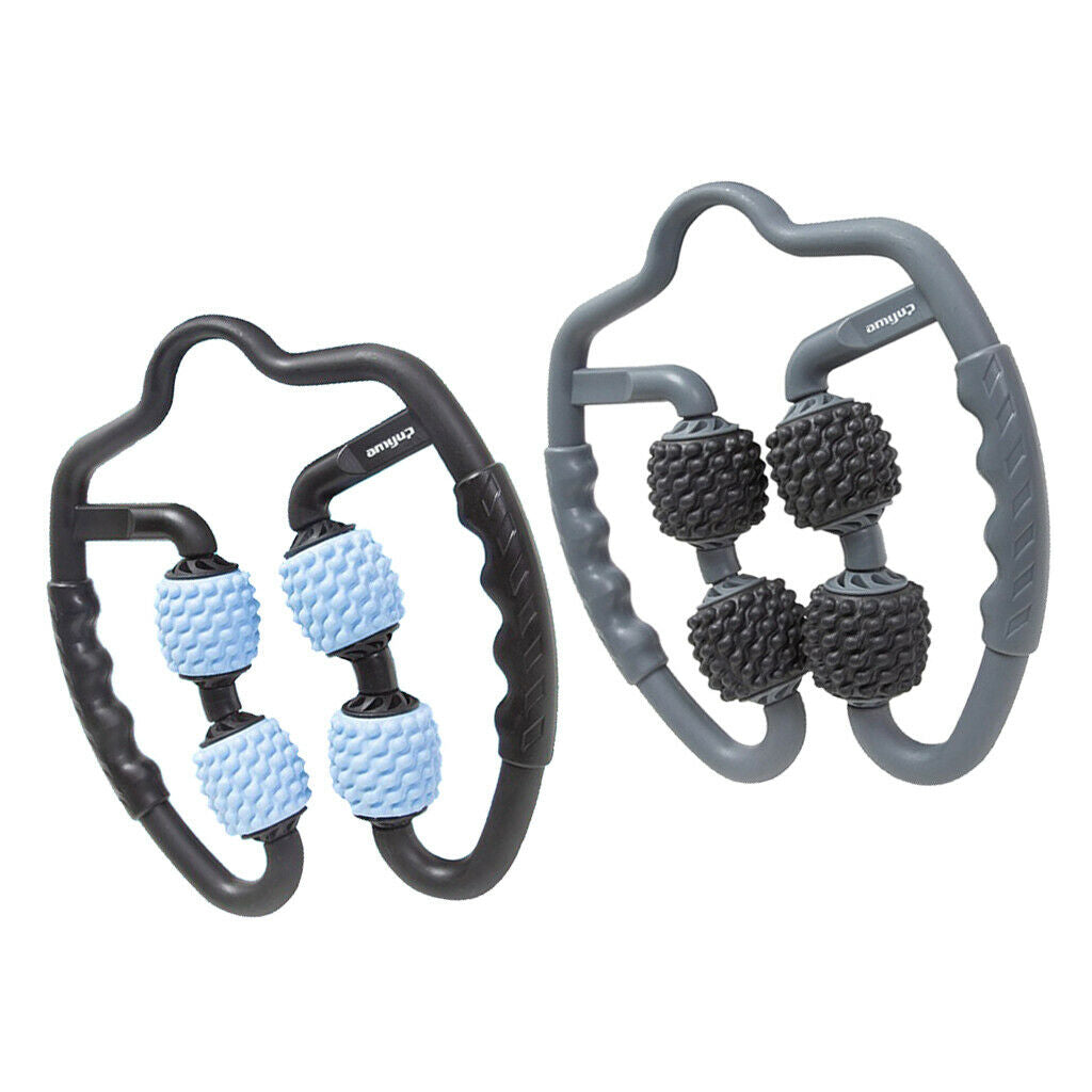 2x Portable Handheld Roll Wheel Acupressure on Arms Neck Self Massage Tool