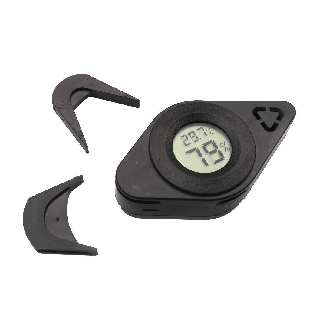 Digital humidity temperature display guitar thermometer humidifier