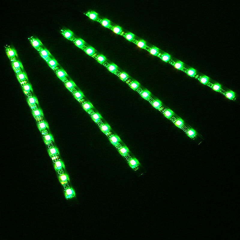 18 LED 4Pcs Car Interior Atmosphere Neon Colorful Lights Strip Remote Remote
