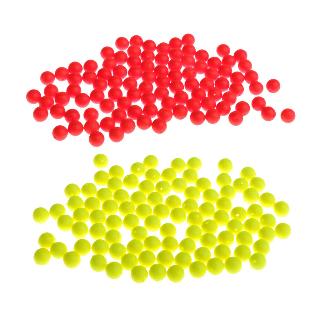 200x Foam Fishing Floating Bobbers Float Strike Indicators Tackle 2 Sizes