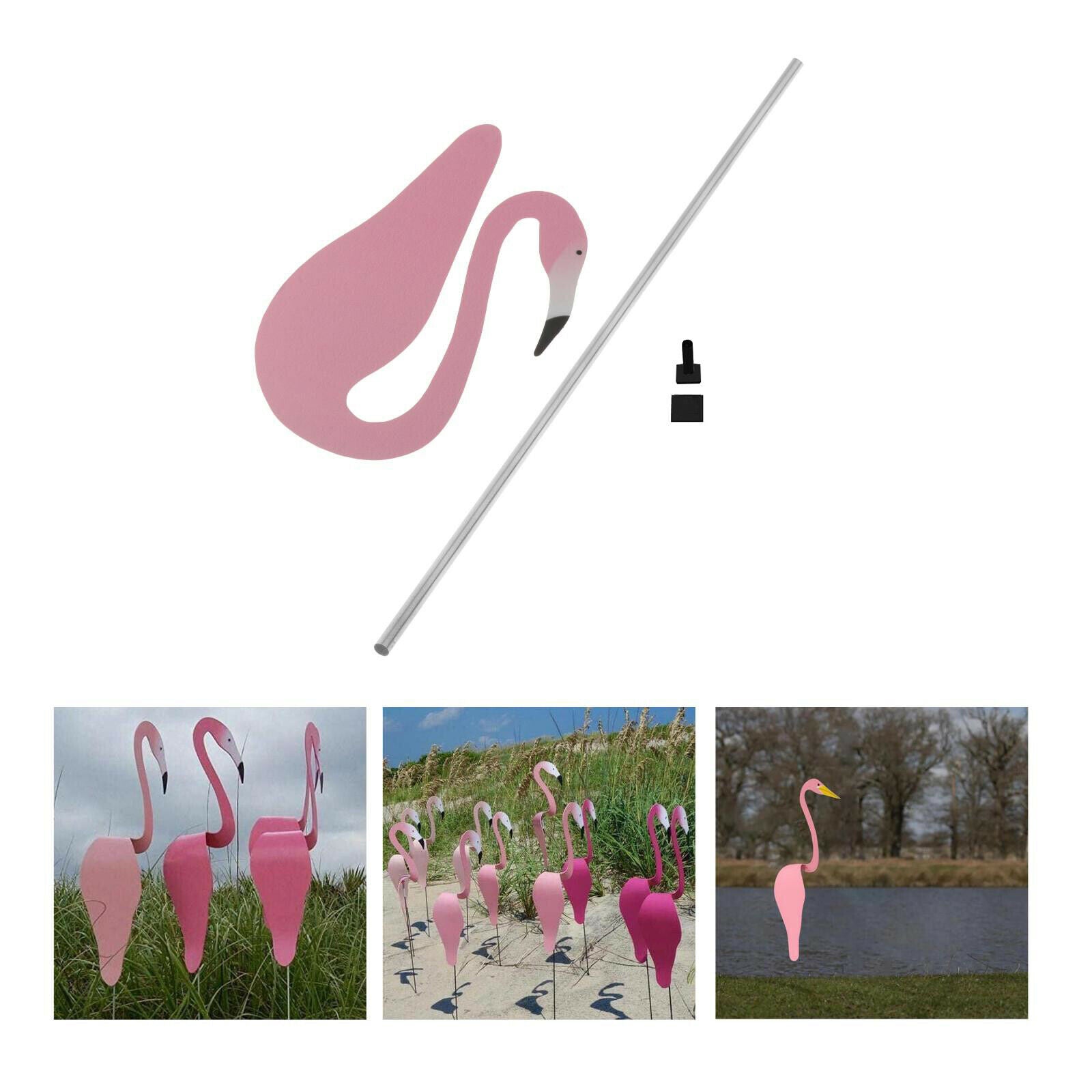 2pcs Swirl Bird for Outdoor Yard Art Patio Decoration Beach Summer Patio