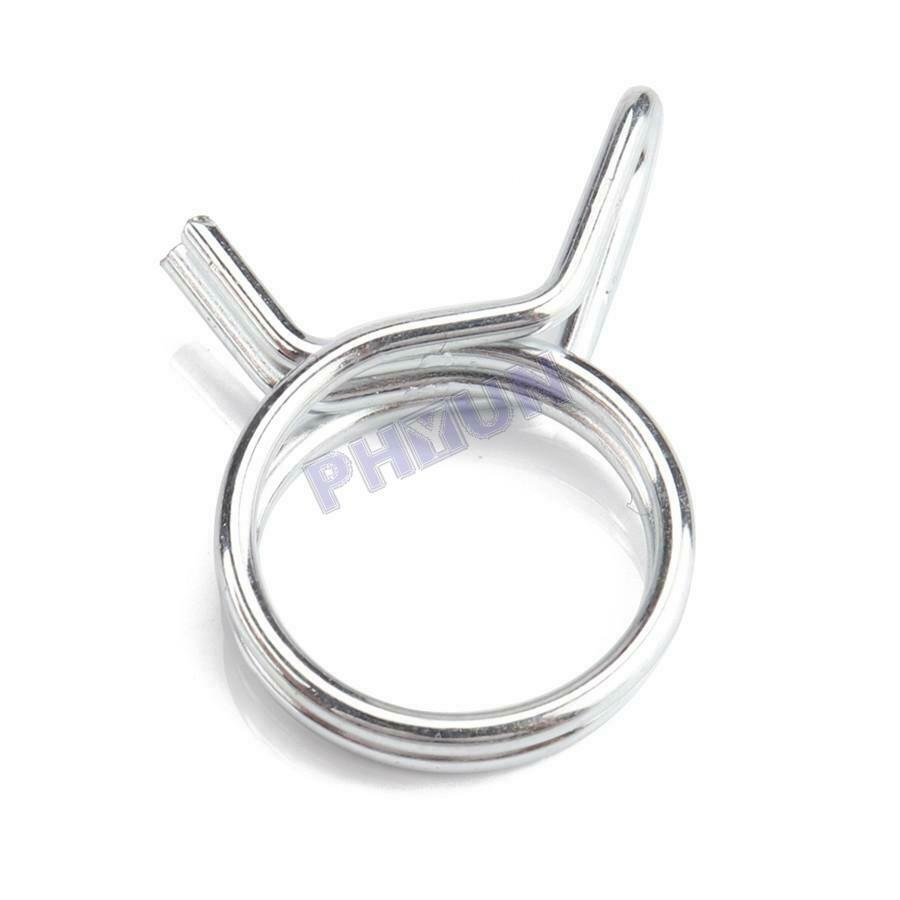 150 Double Wire Fuel Line Hose Tube Spring Clamp For Car Motorcycle Machine Home