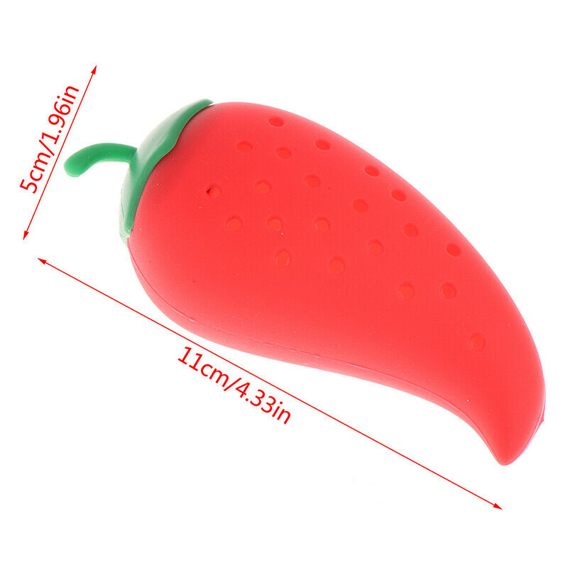 Creative Chili Spice Spice Filter Stew Soup Silicone Tea Infuser Filter ToolFCA