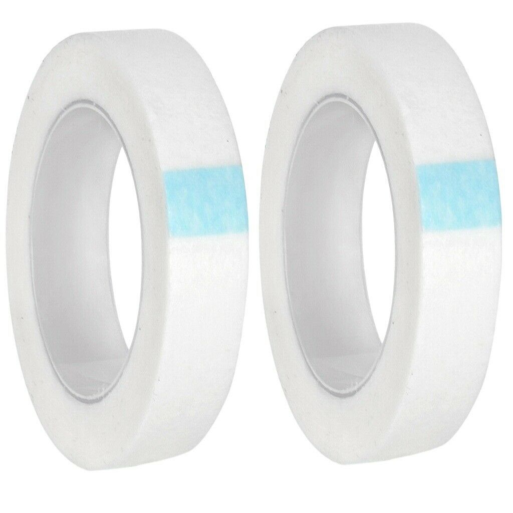 2Pcs Breathable Adhesive Eyelash Perming Curling Tape Gauze Rolls Patches