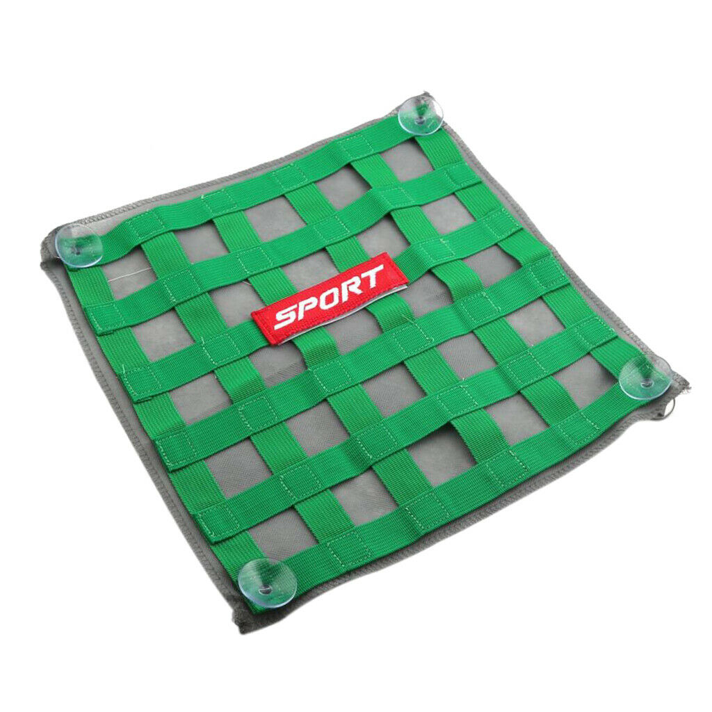 Window Net Ribbon Style Car Safety 34cm x 34cm  Green