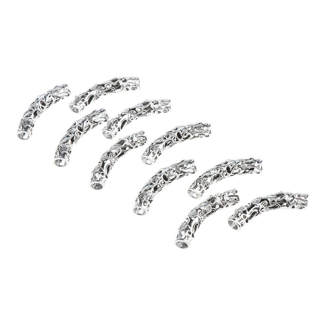 DIY Bracelet Pendant Necklace Hair Tube Beads Metal Dreadlocks Hair Braiding