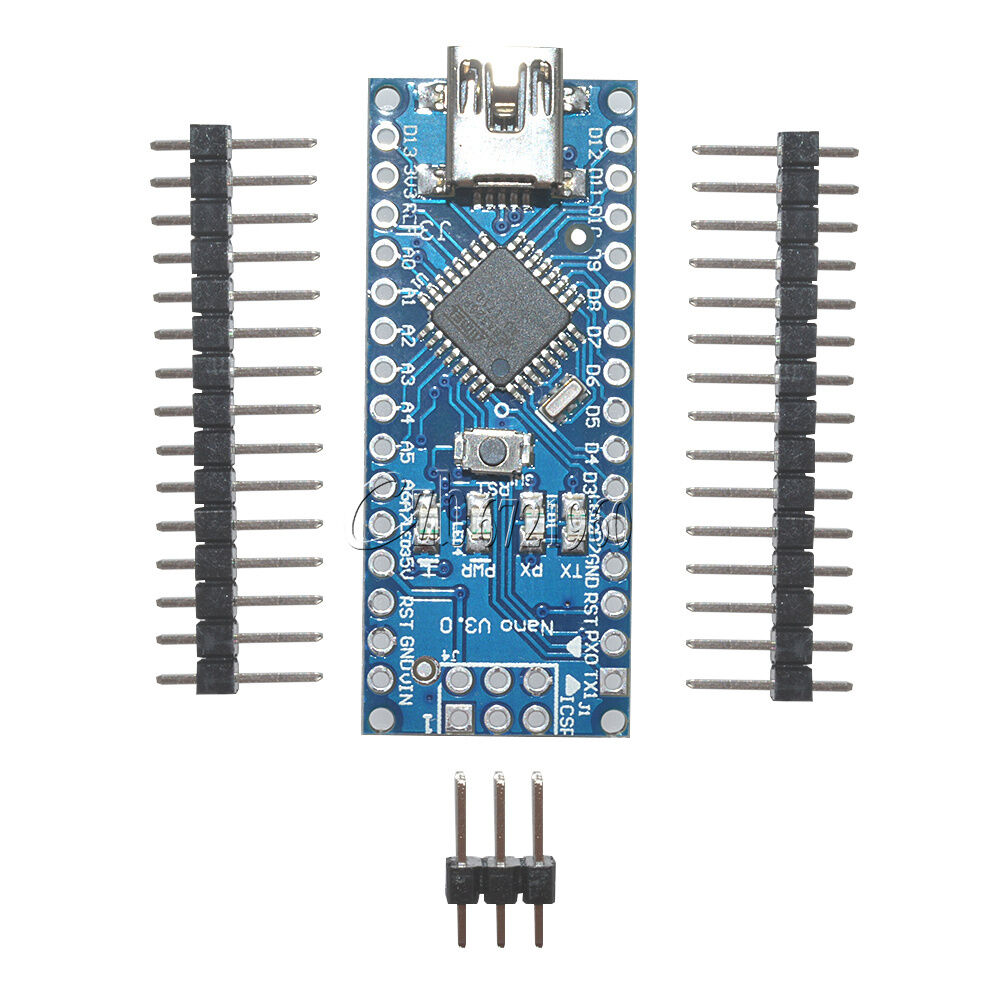 2PCS Nano V3.0 Mini USB ATmega328 5V 16M Micro-controller FT232 for Arduino