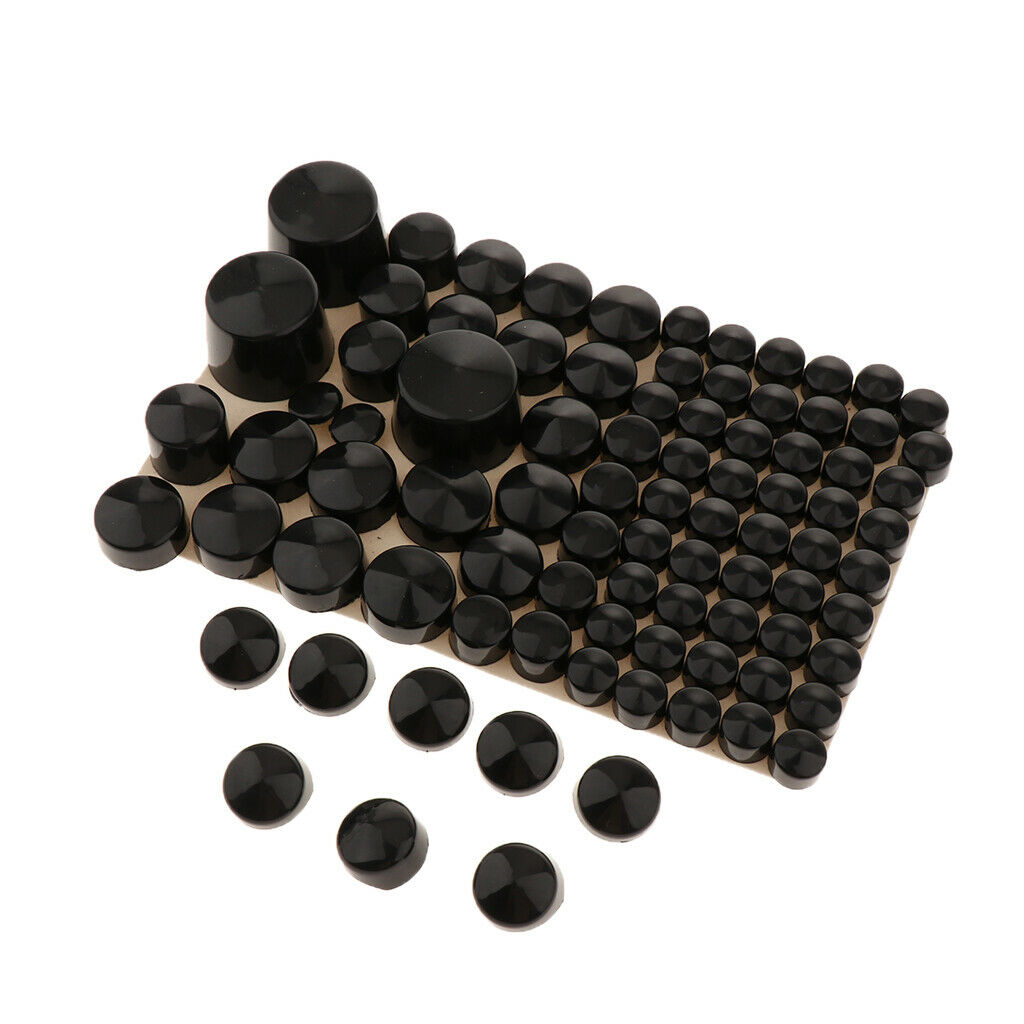 Black Motorcycle Nut Bolt  Cover, Protection Case Accessories For  Touring